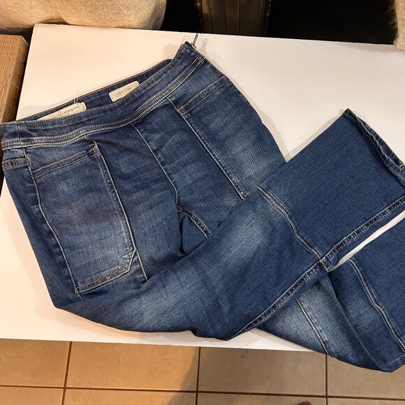 Pilcro and the Letterpress Denim - Pilcro and the Letterpress Anthropologie Flare Jeans - Sz 25 High-Rise Side-zip